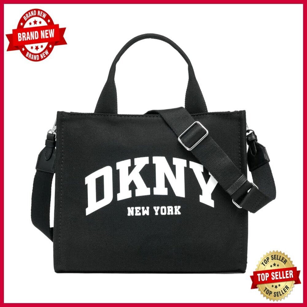 Medium Canvas Tote with Adjustable Crossbody Strap, Zip Closure